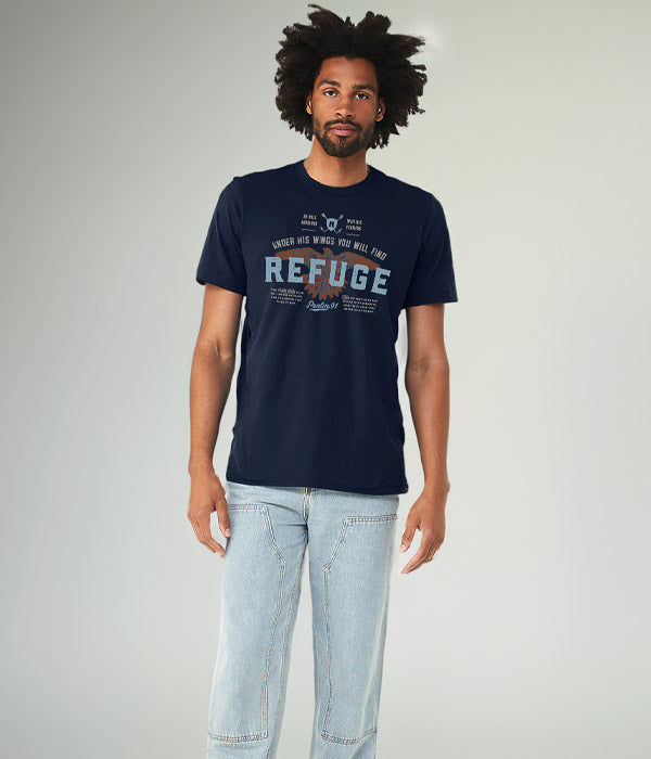 Psalm 91 Tee - Navy