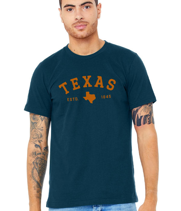 Texas 1845 Tee - Atlantic