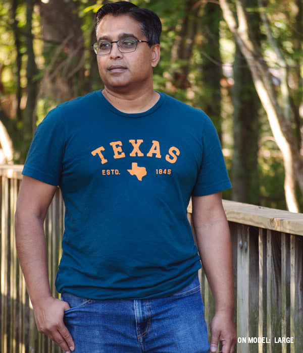 Texas 1845 Tee - Atlantic