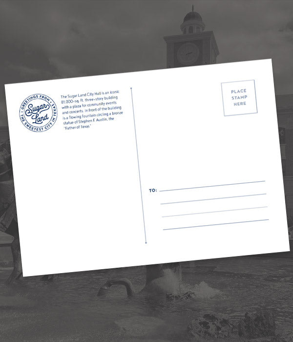 Sugar Land Postcard - City Hall