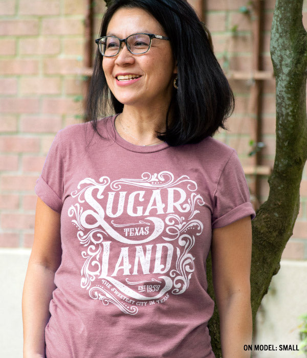 Western Sugar Land Tee - Heather Mauve