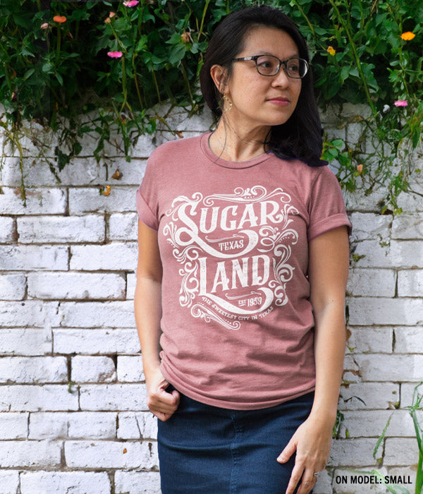Western Sugar Land Tee - Heather Mauve