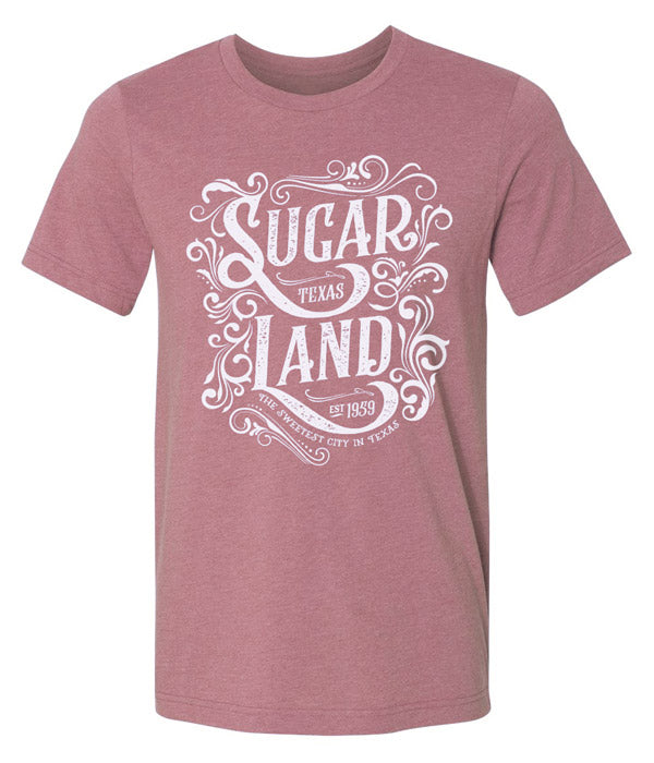 Western Sugar Land Tee - Heather Mauve