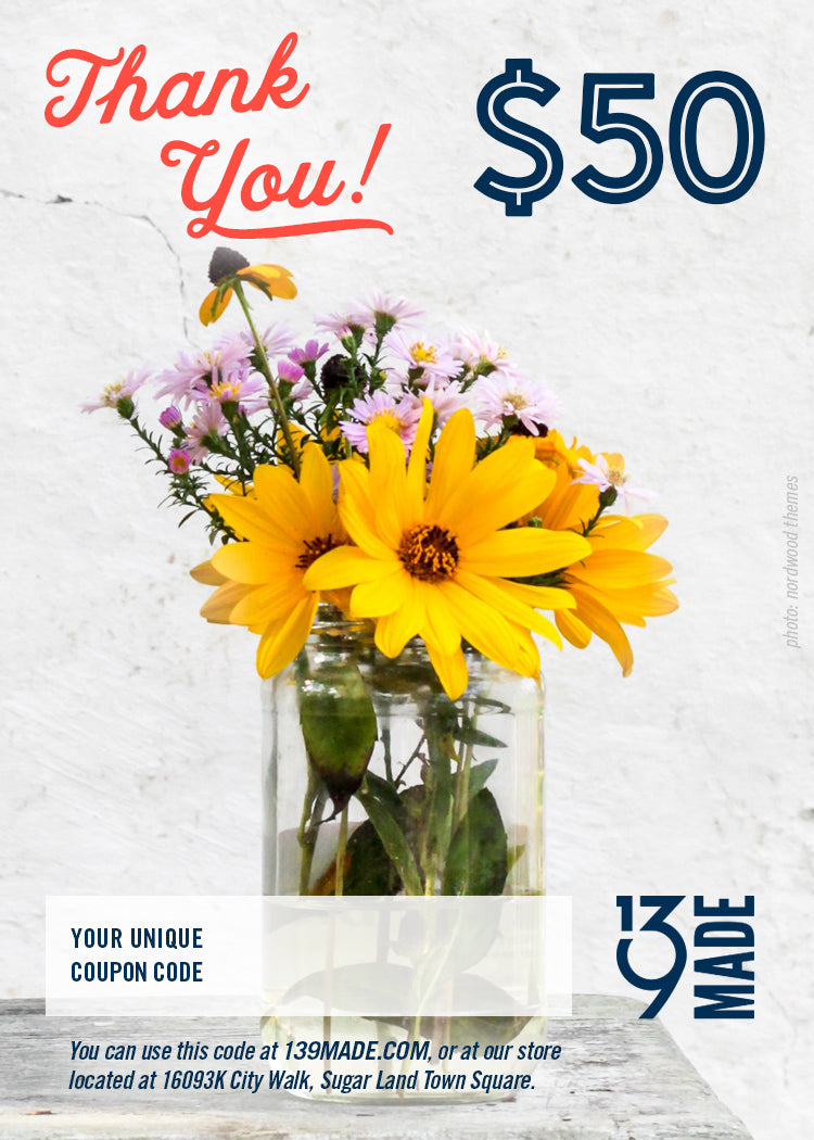 GIFT CERTIFICATE - $50