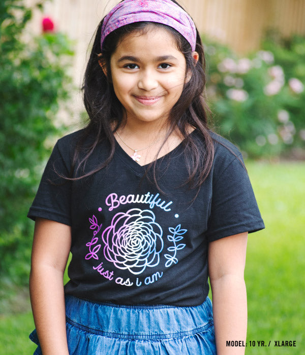 Beautiful Just As I am Girls Tee