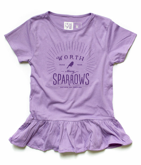 Sparrows - Girls Ruffle Tee