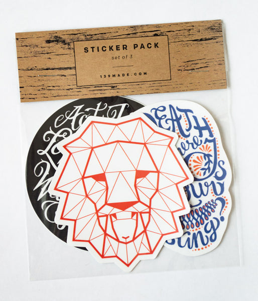 3-Stickers Custom Pack