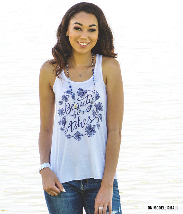 Beauty For Ashes Tank – White
