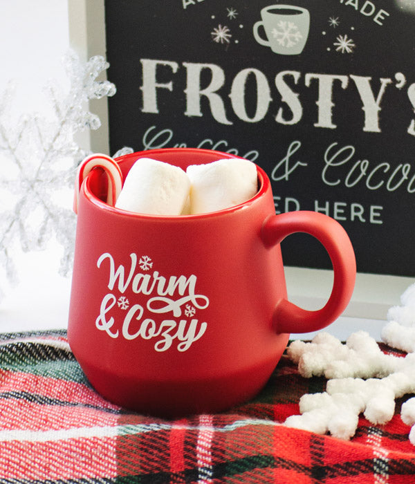 Warm & Cozy – Red Christmas Mug