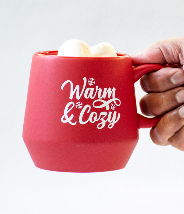 Warm & Cozy – Red Christmas Mug