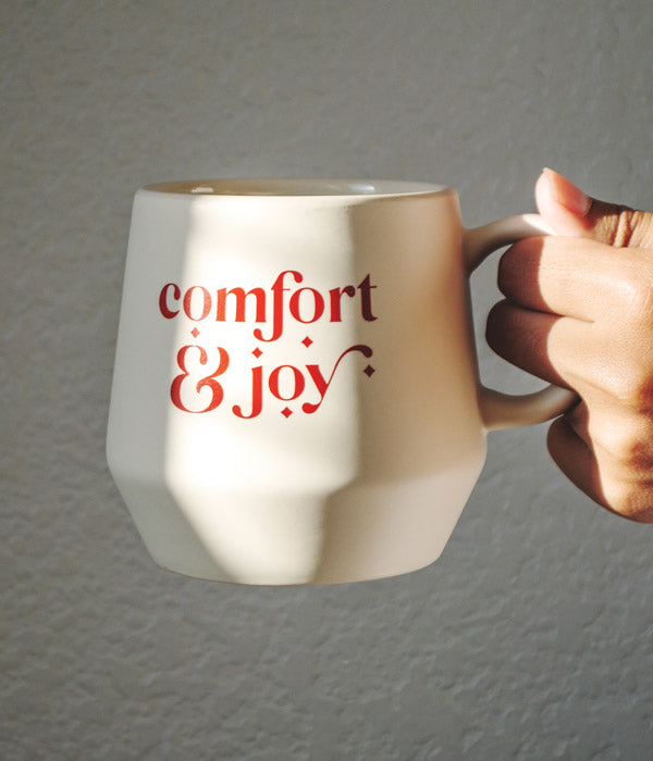 Comfort & Joy – White Christmas Mug