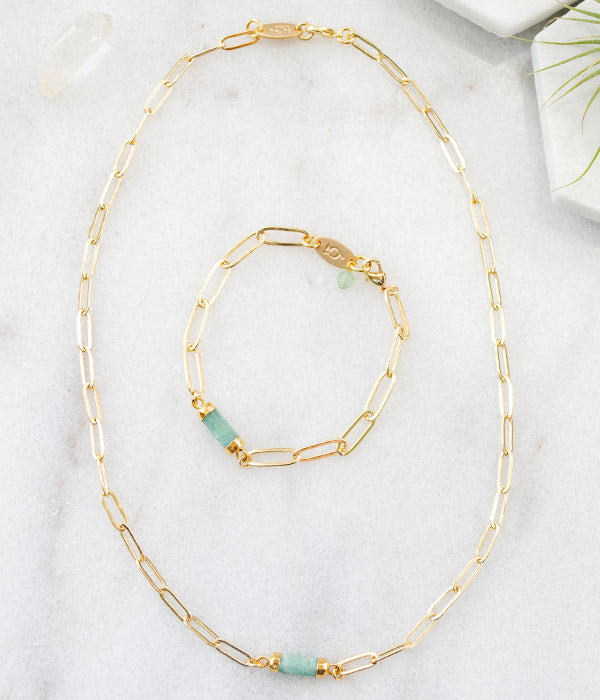 Deborah Necklace – Aqua