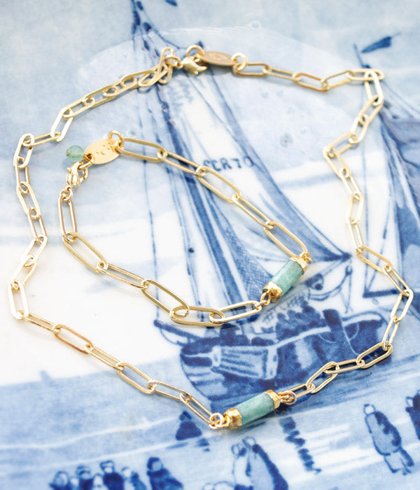 Deborah Necklace – Aqua