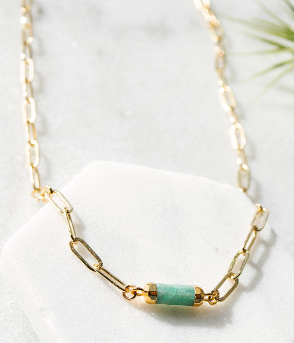 Deborah Necklace – Aqua