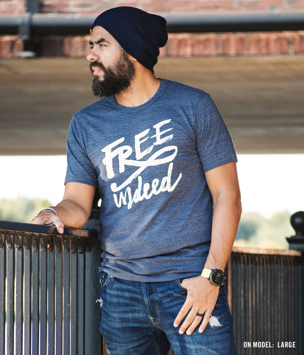 Free Indeed Unisex Tee - Indigo