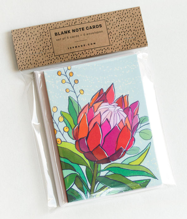 Protea Notecards – Pack of 5