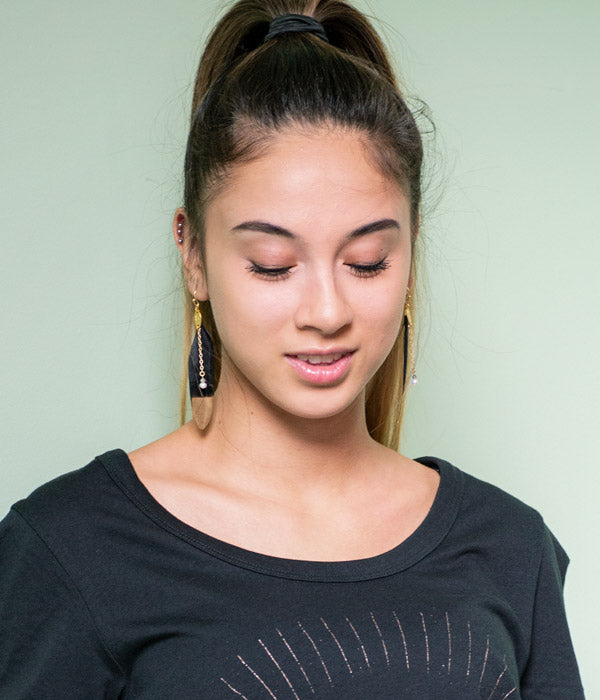 Sparrows Feather Earrings | Color Options