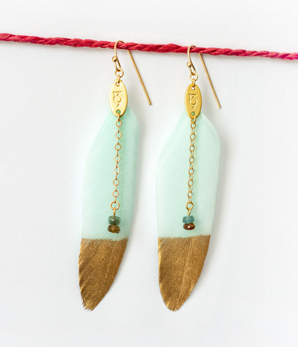 Sparrows Feather Earrings | Color Options