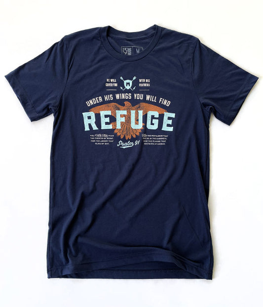 Psalm 91 Tee - Navy