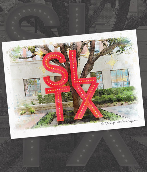 Sugar Land Postcard - SLTX Sign