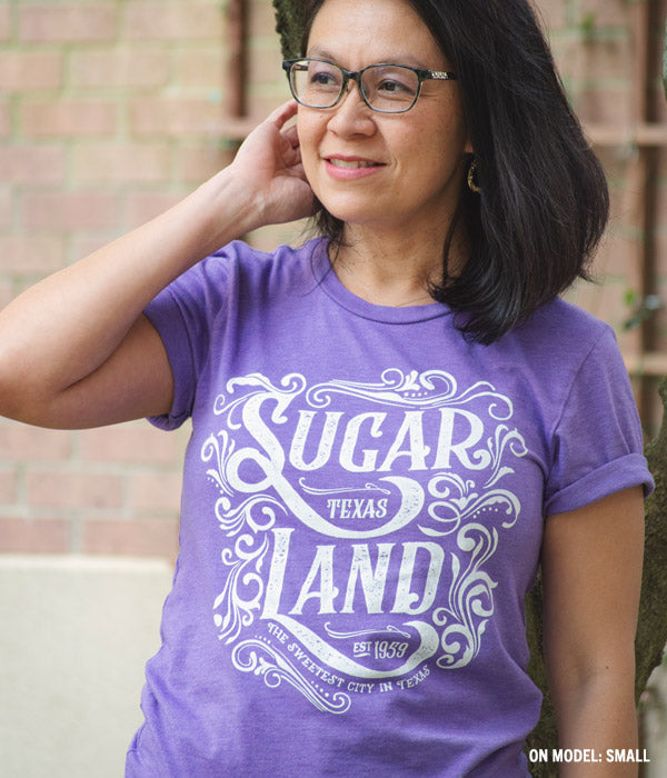 Western Sugar Land Tee - Heather Purple