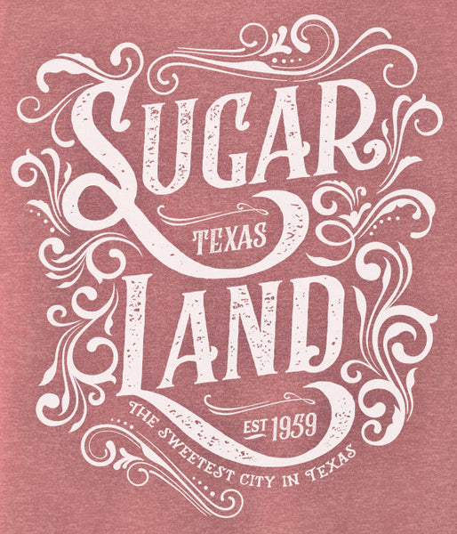 Western Sugar Land Tee - Heather Mauve