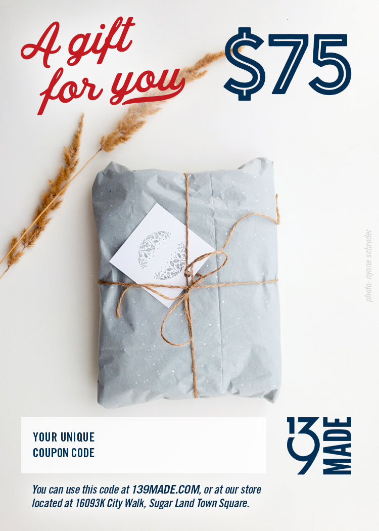 GIFT CERTIFICATE - $75