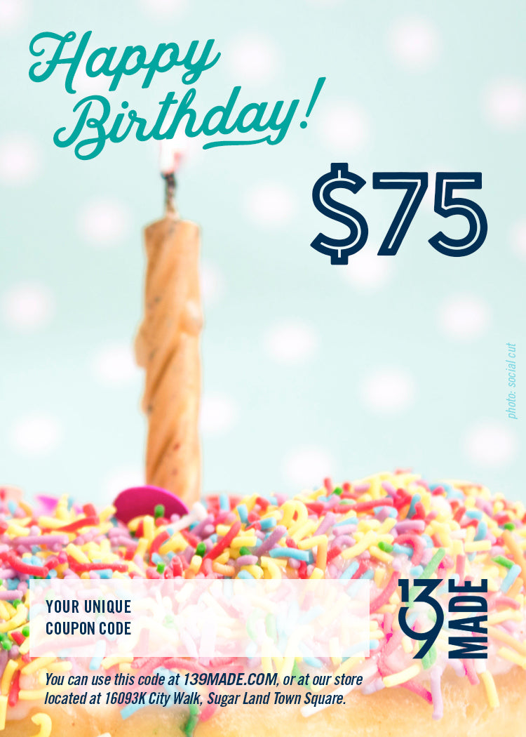 GIFT CERTIFICATE - $75
