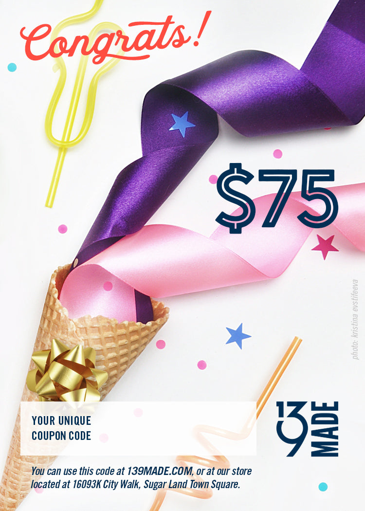 GIFT CERTIFICATE - $75