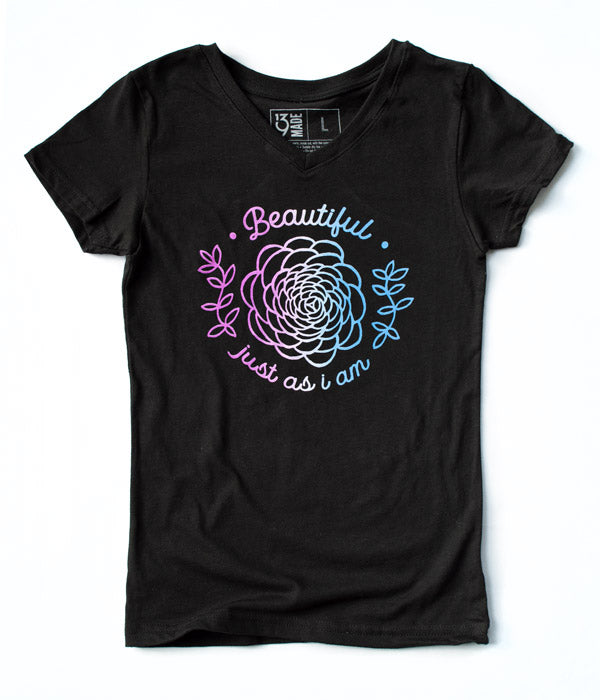 Beautiful Just As I am Girls Tee