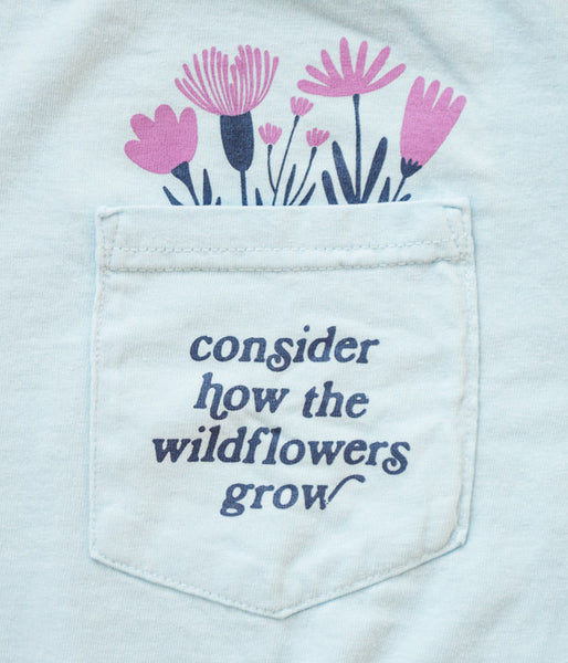Consider The Wildflowers Pocket Tee