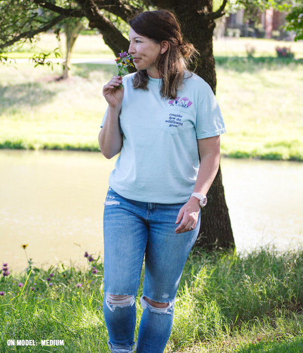 Consider The Wildflowers Pocket Tee
