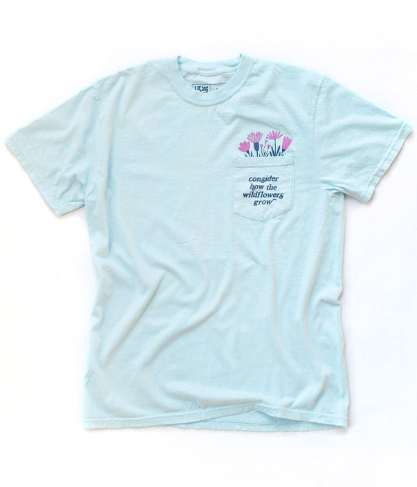 Consider The Wildflowers Pocket Tee