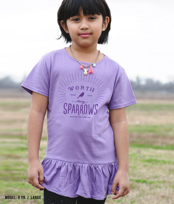 Sparrows - Girls Ruffle Tee