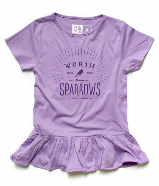 Sparrows - Girls Ruffle Tee