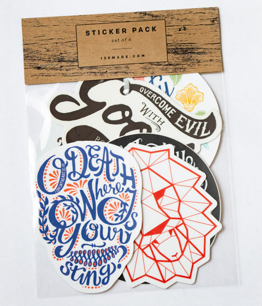 6-Stickers Pack