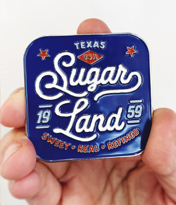 Sugar Land Script Magnet