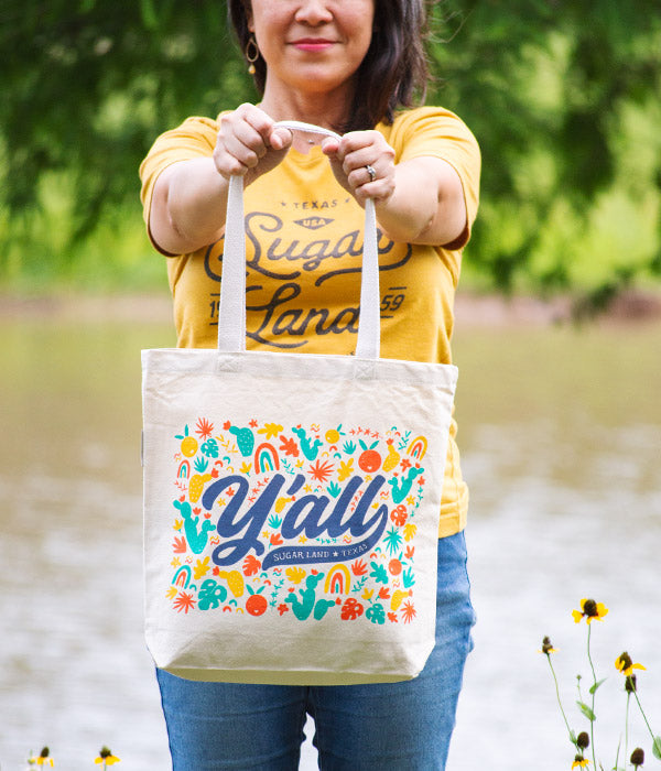 Sugar Land Y'all Canvas Tote