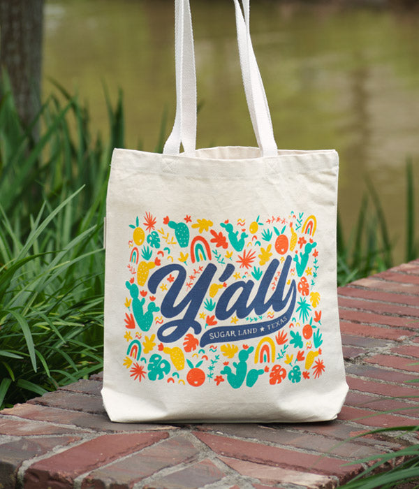 Sugar Land Y'all Canvas Tote