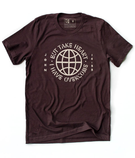 Take Heart Tee - Oxblood Black