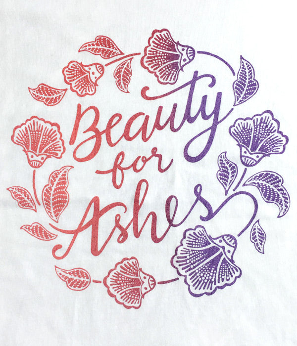 Beauty for Ashes Keyhole-Sleeves Tee
