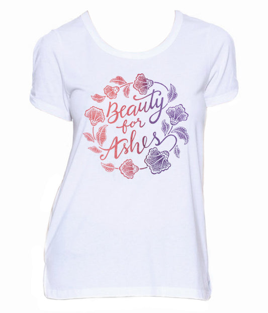 Beauty for Ashes Keyhole-Sleeves Tee
