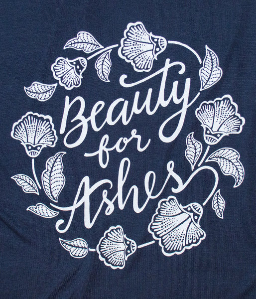 Beauty For Ashes Tank – Navy