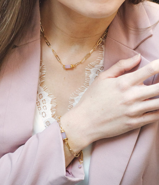 Deborah Necklace – Pink
