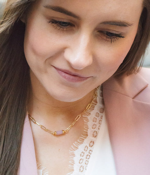 Deborah Necklace – Pink
