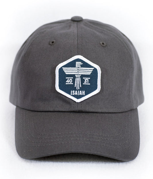 Isaiah Eagle Gray Dad Hat