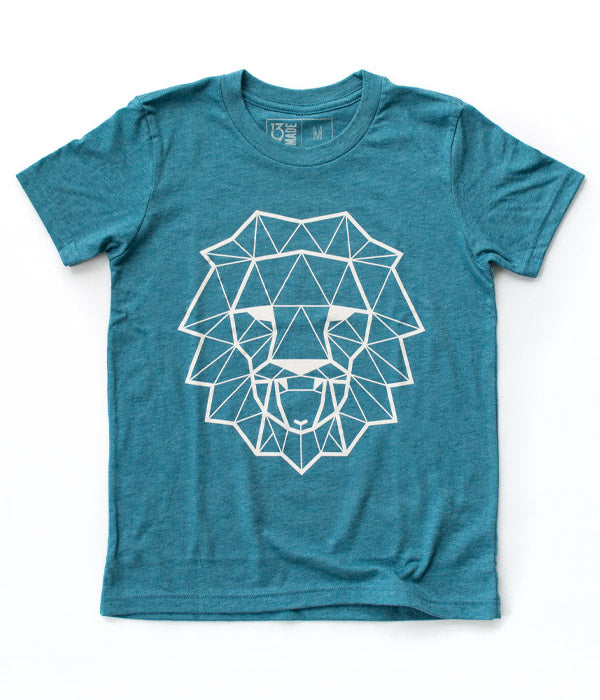 Lion & Lamb Youth Tee – Heather Teal