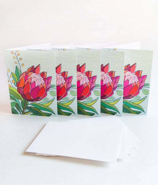 Protea Notecards – Pack of 5