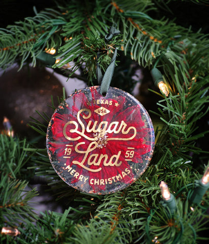 Sugar Land Christmas Ornament - Red