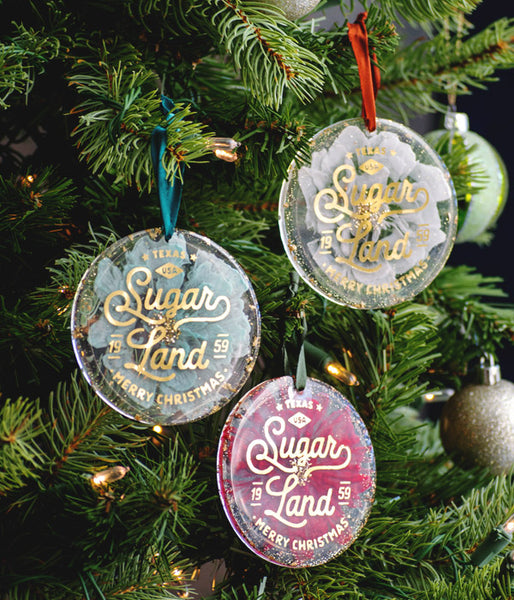 Sugar Land Christmas Ornament - Red